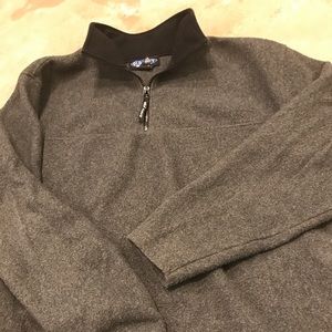 Men's Large Old Navy zip collar fleece sweatshirt.